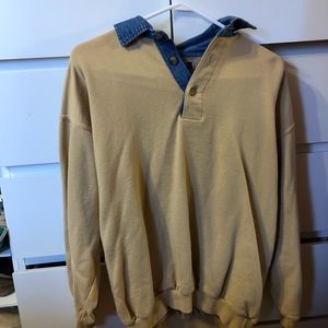 3/20$ Vintage Sweat-shirt with denim collar